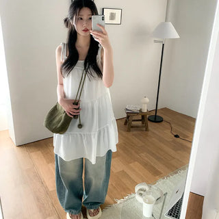 Layered Mini Tiered Ribbon Camisole Dress