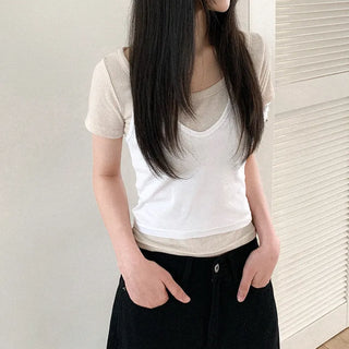 Layered inner sleeveless top