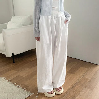 [4 colors] Nylon Basara Training Wide Jogger Pants (Summer Pants)