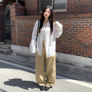 Summer Stripe Oversized Shirt