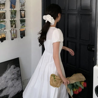 Puff Sleeve Volume Maxi Dress