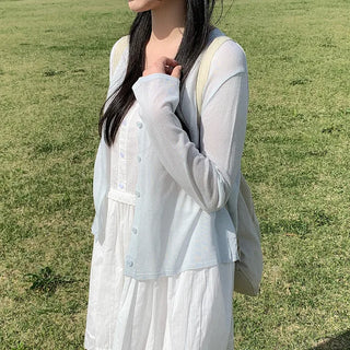 Button-up layered dress