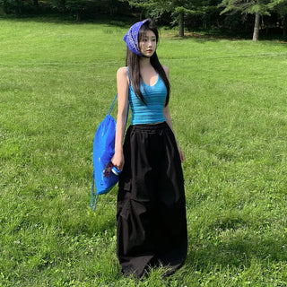 [4 colors] Halter neck summer knit tank