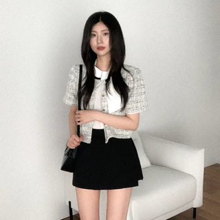 [3 colors] Thai puff sleeve chiffon blouse