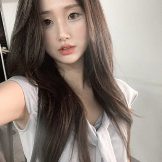 Tie-cap sleeve silky blouse