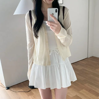 [4 colors] Tiered Skirt Mini Skirt