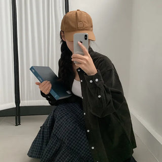 Frilled check tiered skirt