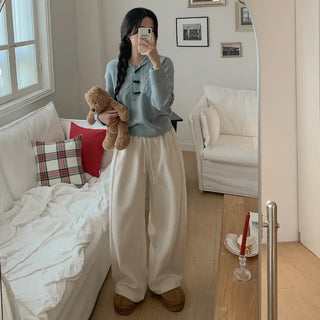 Hooded wool cable knit sweater