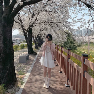 Layered Mini Tiered Ribbon Camisole Dress