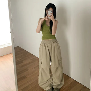 [4 colors] Halter neck summer knit tank