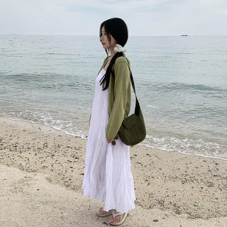 [4 colors] Sun protection sheer lightweight V-neck summer cardigan