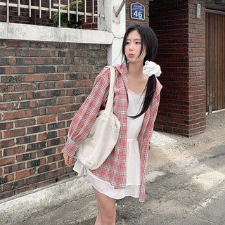 Chiffon tiered mini camisole dress