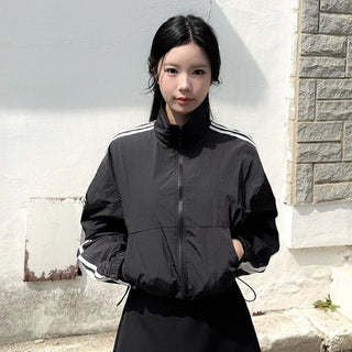 High-neck track jacket