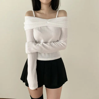 Pleated A-line mini skirt