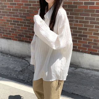 Summer Stripe Oversized Shirt