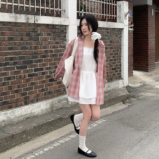 Chiffon tiered mini camisole dress