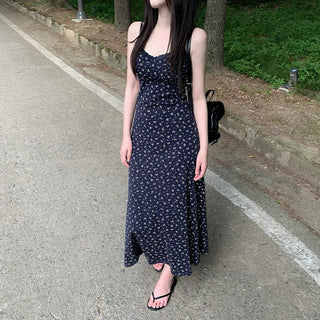 Floral lace camisole maxi long summer dress