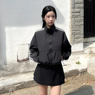 High-neck track jacket