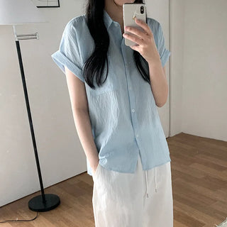 Roll-up blouse