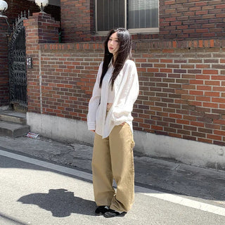 Summer Stripe Oversized Shirt