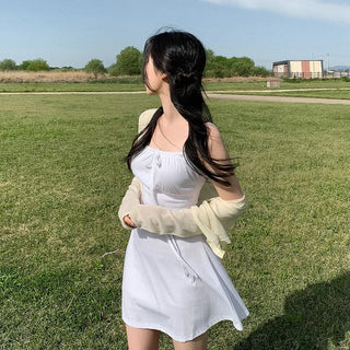 [5 colors] See-through V-neck cardigan