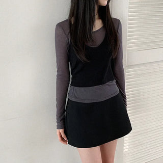 Layered inner sleeveless top