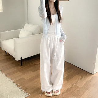 [4 colors] Nylon Basara Training Wide Jogger Pants (Summer Pants)