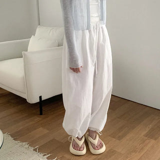 [4 colors] Nylon Basara Training Wide Jogger Pants (Summer Pants)