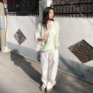 Loose-fit striped shirt