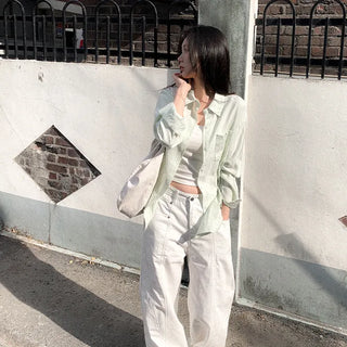 Loose-fit striped shirt