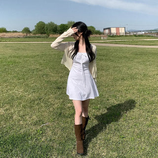 [5 colors] See-through V-neck cardigan