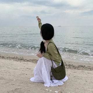 [2 colors] Oversized Chiffon Camisole Bustier Summer Maxi Long Dress