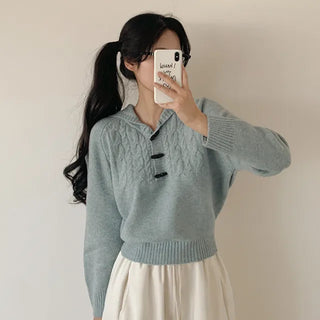 Hooded wool cable knit sweater