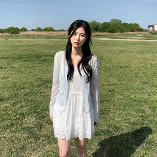 Button-up layered dress