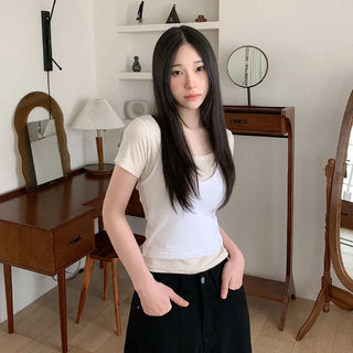 Layered inner sleeveless top