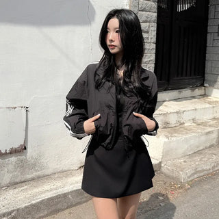 High-neck track jacket