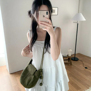 Layered Mini Tiered Ribbon Camisole Dress