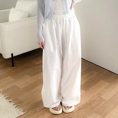 [4 colors] Nylon Basara Training Wide Jogger Pants (Summer Pants)