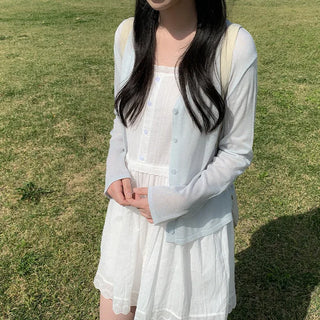 Button-up layered dress