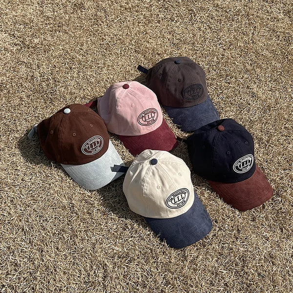 Two-tone vintage stitch cap