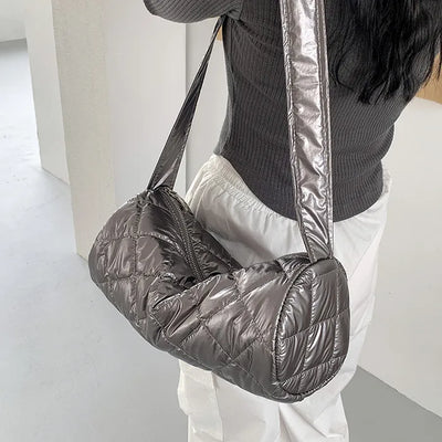 Duns Zipper Down Shoulder Bag