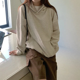 Lettering Stitch Hooded Parka