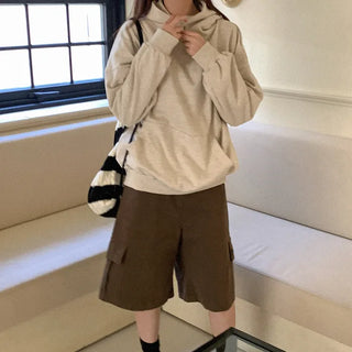 Lettering Stitch Hooded Parka
