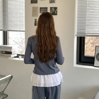 Lace cotton cardigan