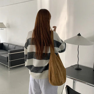 Alpaca striped knit