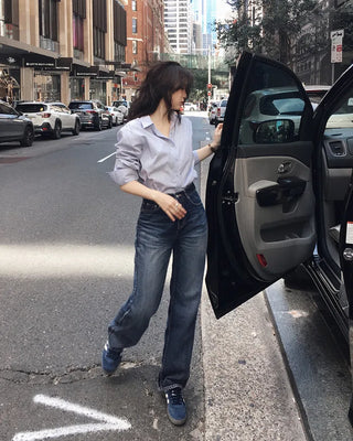 Premium Wash Straight Denim Pants