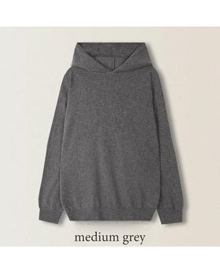 Loose-fit hooded knit