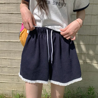 Cotton lace shorts