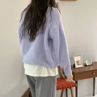 Wool round knit