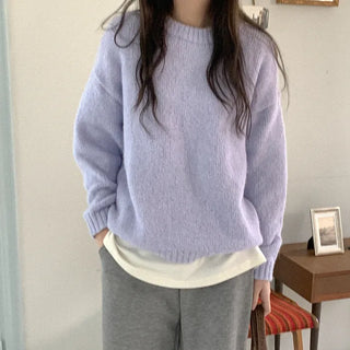 Wool round knit